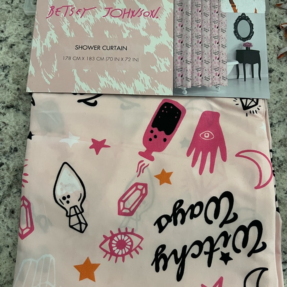 Betsey Johnson Halloween Shower Curtain